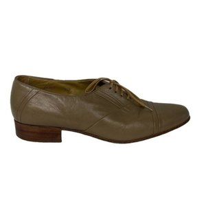 Giorgio Brutini Cap Toe Leather Dress Shoes Mens Size 9.5 Tan Brown Lace Up Shoe